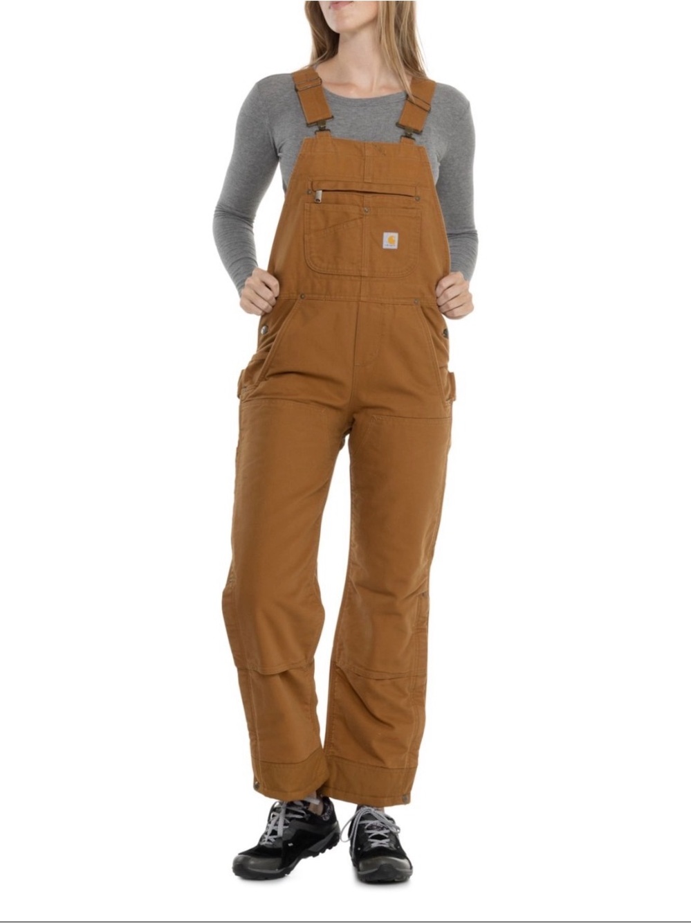 Carhartt Women’s Insulated Bib Overalls – Large Tall – Lined Winter Workwear